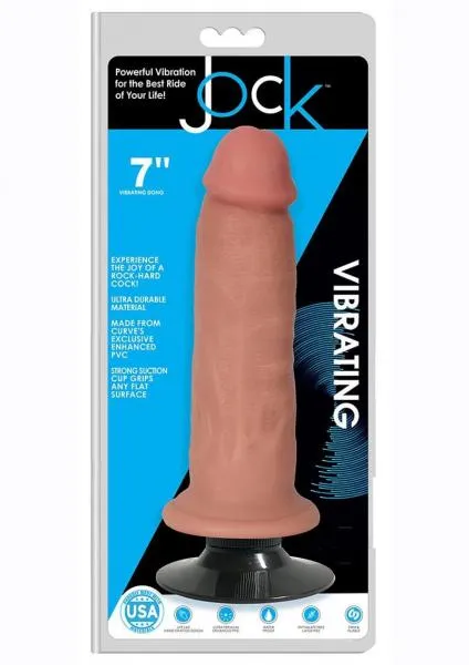 Seductucom Dildos Jock Vibrating Dong No Balls 7 Vanilla