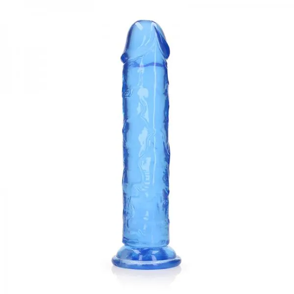 Seductucom Dildos Realrock Crystal Clear Straight 11 In Dildo Without Balls Blue