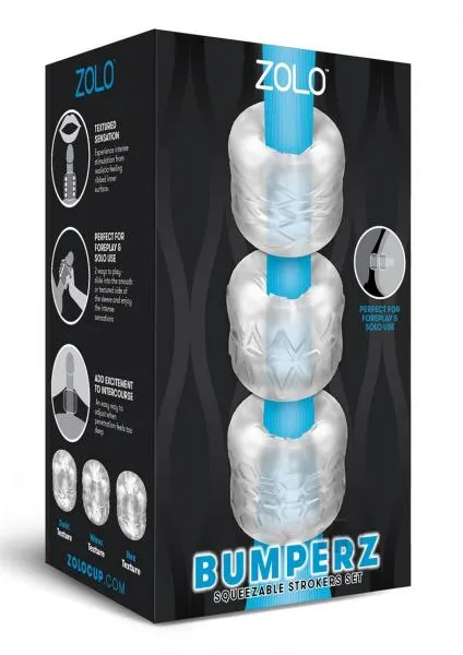 Seductucom Dildos Zolo Bumperz Clear