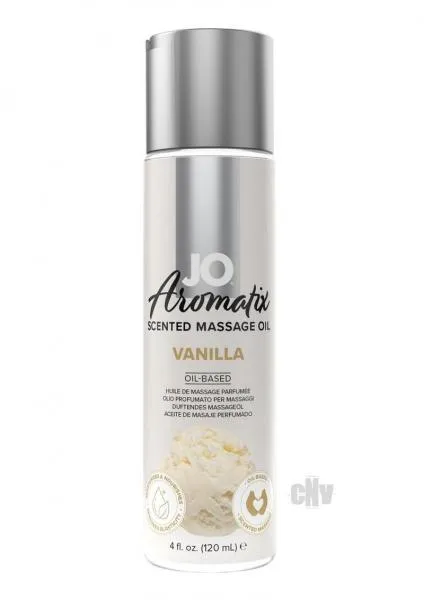 Seductucom Jo Aromatix Massage Oil Vanilla 4oz Couples