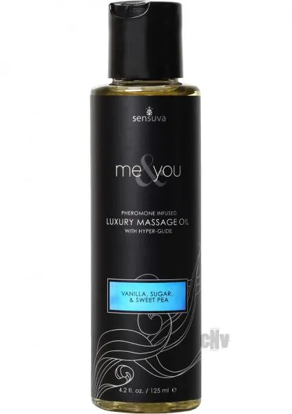 Sensuva Couples Me You Massage Oil Vanilla Sugar Sweet Pea 42oz