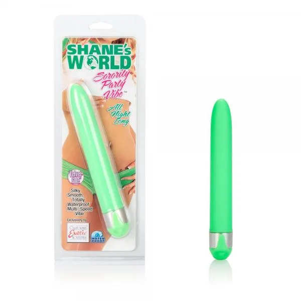 Shanes World All Night Long Sorority Party Vibe Green Shanes World Toys Vibrators