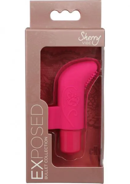 Sherry Finger Vibe 7 Function Raspberry Pink Exposed Bullet Collection Vibrators