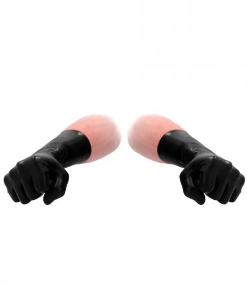 Shots Fist It Anal Fist It Latex Short Gloves Black