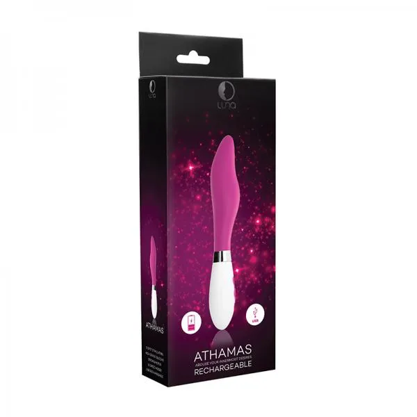 Shots Vibrators Luna Athamas Rechargeable Vibrator Pink