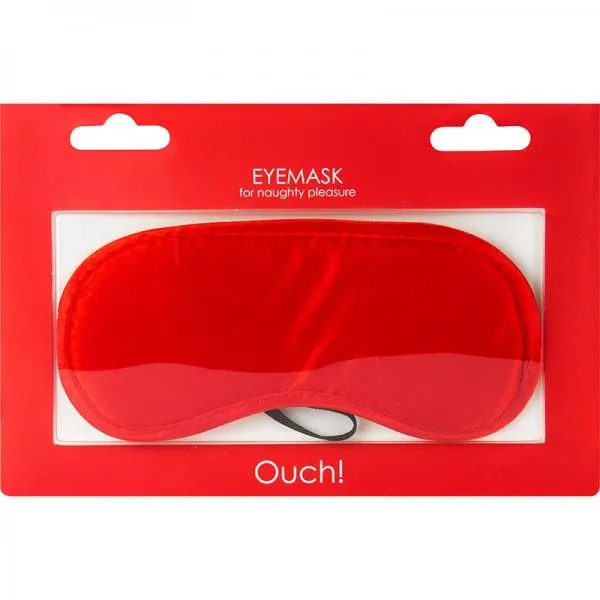 Shots Vibrators Ouch Soft Eyemask Red