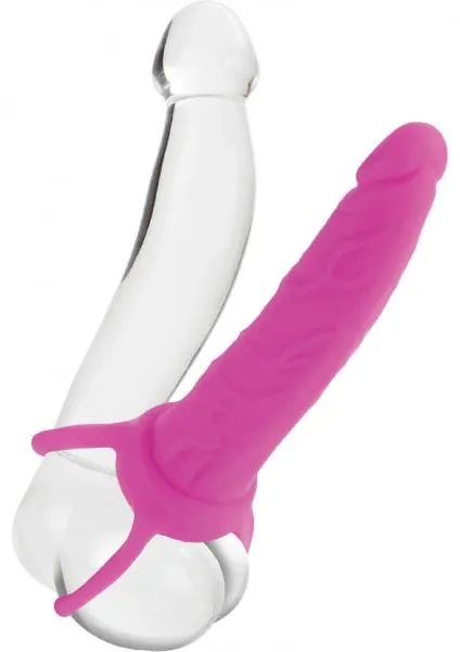 Silicone Love Rider Dual Penetrator Pink Love Rider Vibrators