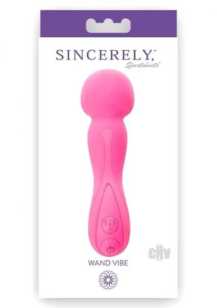 Sincerely Wand Vibe Pink Sincerely Vibrators