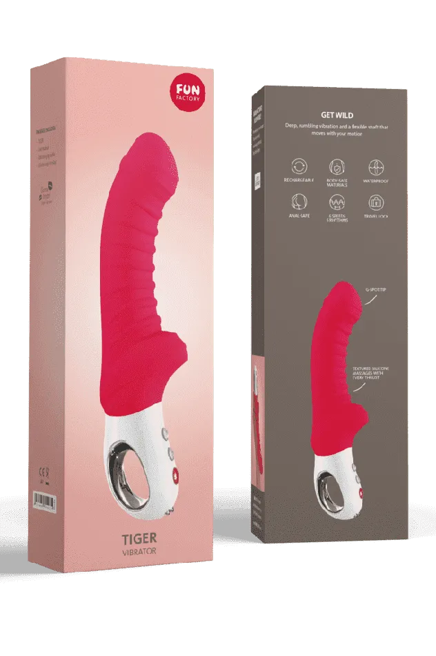 SL Vibrators Fun Factory G5 Tiger Rechargeable GSpot Vibrator Red