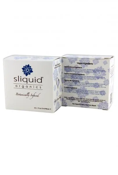 Sliquid Organics Lube Cube 12 Sample Packs Sliquid Female Sex Toys