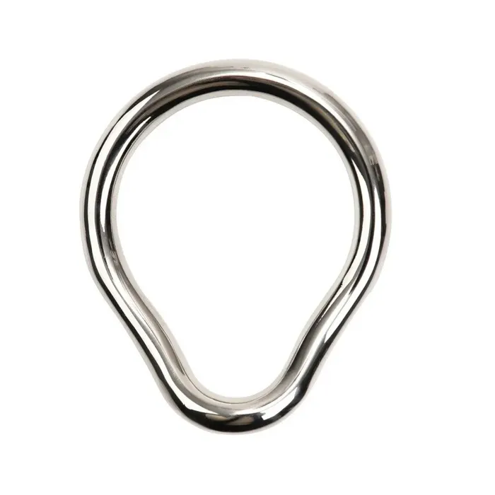 Stainless Cock Ring w Perinium Band 2 size options S G TLZ Male Sex Toys