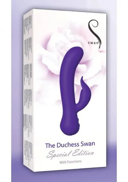 The Duchess Swan Rabbit Style Vibrator Purple Swan Special Edition Vibrators