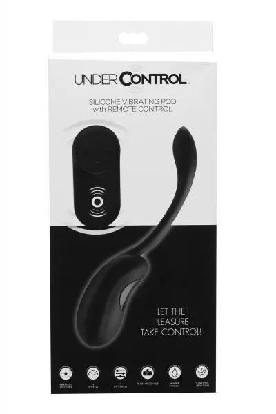 Under Control Silicone Vibrating Pod With Remote Control Under Control Female Sex Toys