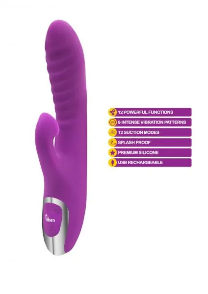 Viben Frenzy Rabbit Vibe W Clit Suction Berry Seductucom Vibrators