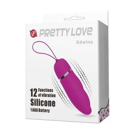 Vibrating Love Egg Edwina Purple Pretty Love Vibrators