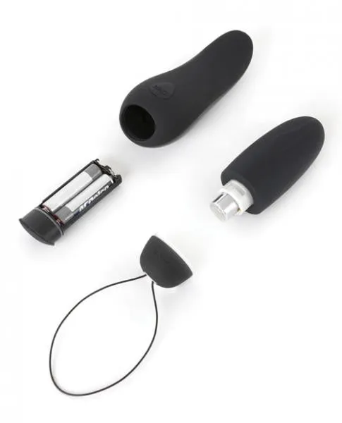 Vibrators Bnaughty Deluxe Bnaughty Deluxe Unleashed Wireless Bullet Vibrator Black