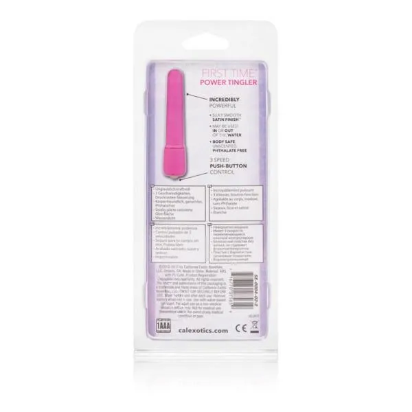 Vibrators First Time First Time Power Tingler Pink Vibrator