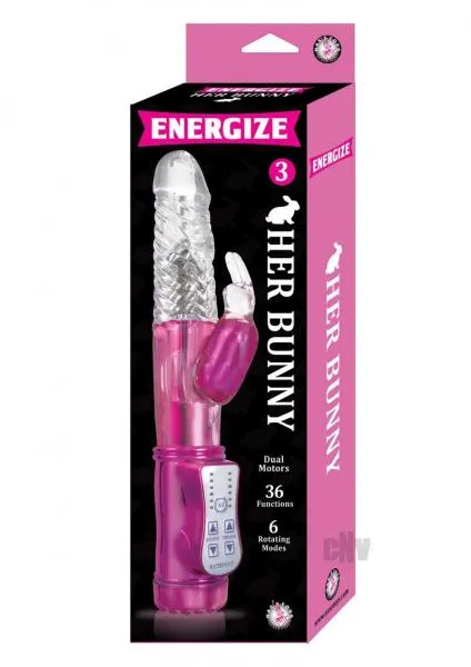 Vibrators Nasstoys Energize Her Bunny 3 Pink Rabbit Vibrator