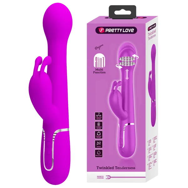 Vibrators Pretty Love 3in1 MultiFunction Vibrator Dejon Multiple Colours