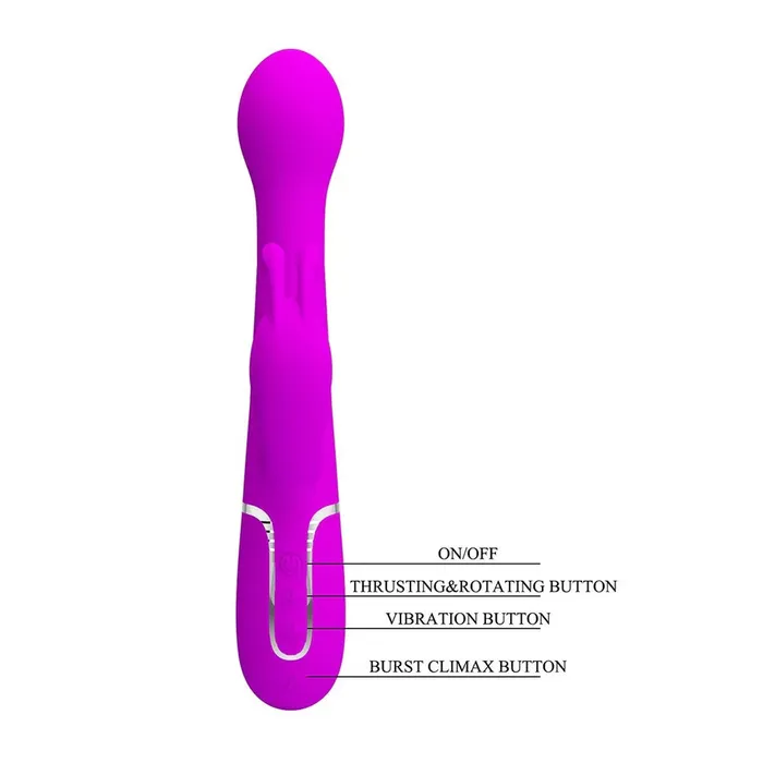 Vibrators Pretty Love 3in1 MultiFunction Vibrator Dejon Multiple Colours