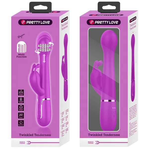 Vibrators Pretty Love 3in1 MultiFunction Vibrator Dejon Multiple Colours