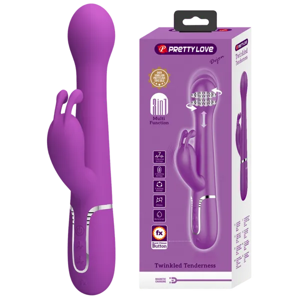 Vibrators Pretty Love 3in1 MultiFunction Vibrator Dejon Multiple Colours