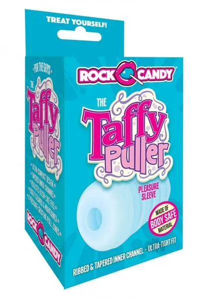 Vibrators Rock Candy Rock Candy Taffy Puller Pleasure Sleeve Blue