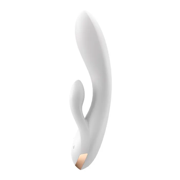 Vibrators Satisfyer Connect App Rabbit Vibrator Double Flex White