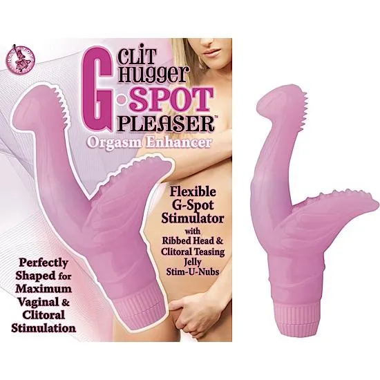 Vibrators Seductucom Clit Hugger G Spot Pleaser Pink Vibrator