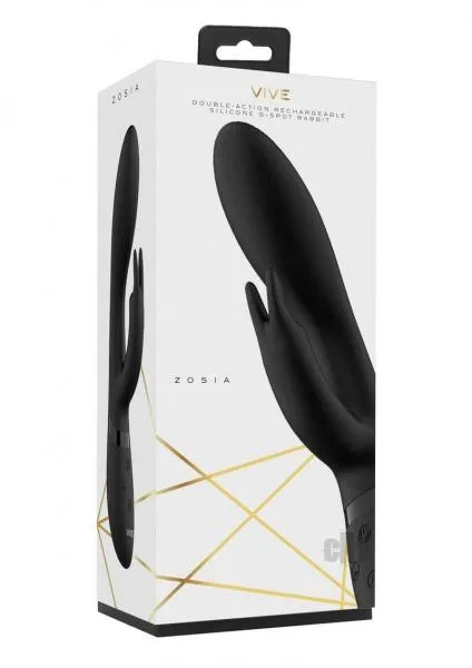 Vibrators Vive Zosia Classic Gspot Rabbit Black Seductucom