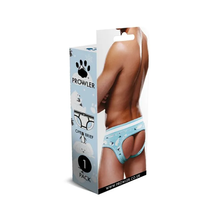 Winter Open Back Brief BlueWhite Prowler Vibrators