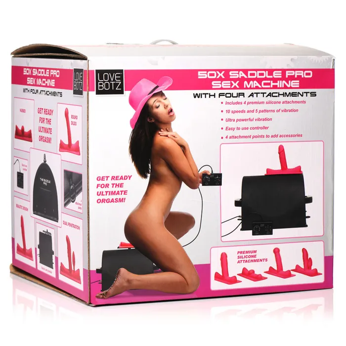 XR Brannds Female Sex Toys LoveBotz 50X Saddle Pro Sex Machine