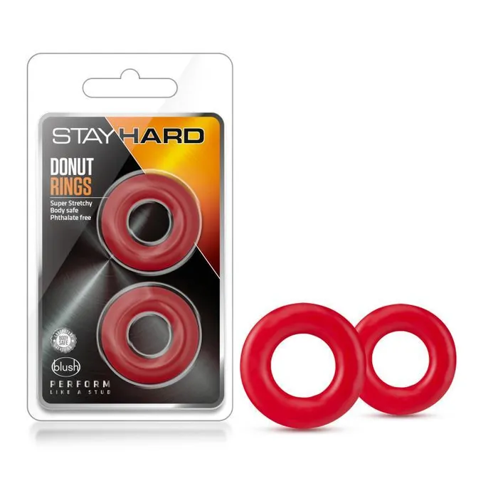 Blush Novelties Dildos Stay Hard Donut Cock Rings Set of 2