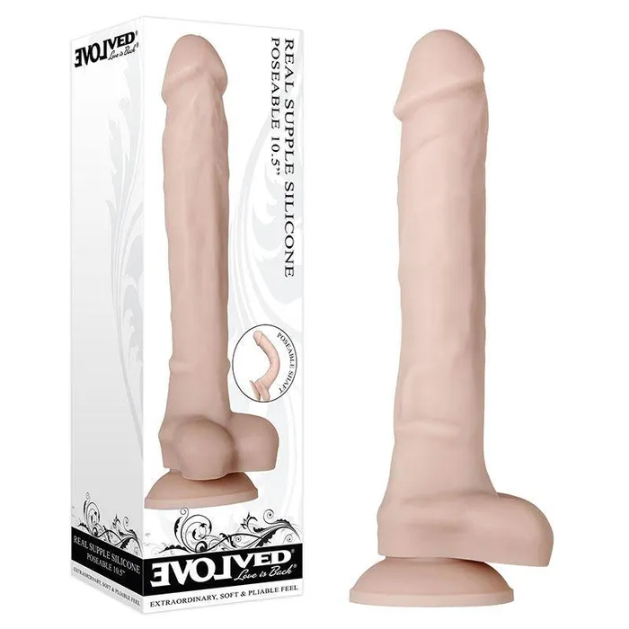 Dildos Evolved Evolved Real Supple Poseable 105 Dong