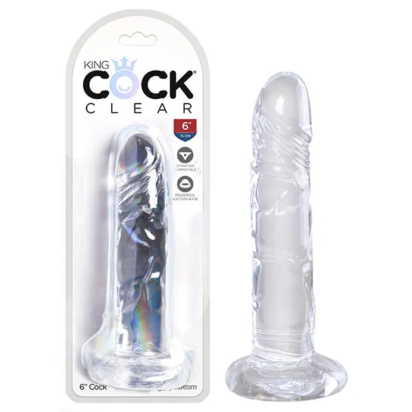 Dildos Pipedream King Cock 6 Cock Clear