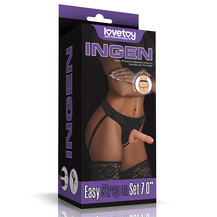 Female Sex Toys Ingen Easy StrapOn Set 178 cm 7 StrapOn Lovetoy