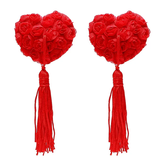 Female Sex Toys Plastic Emporium Hope Morgan Collection Heart Tassel Pasties 3 colours