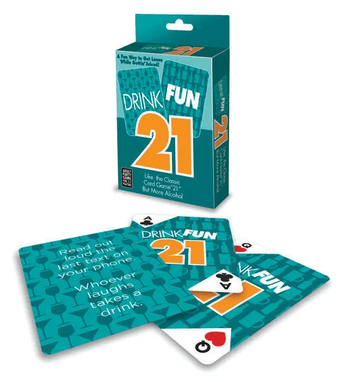 Games All Novelties Drink Fun 21 Card Game