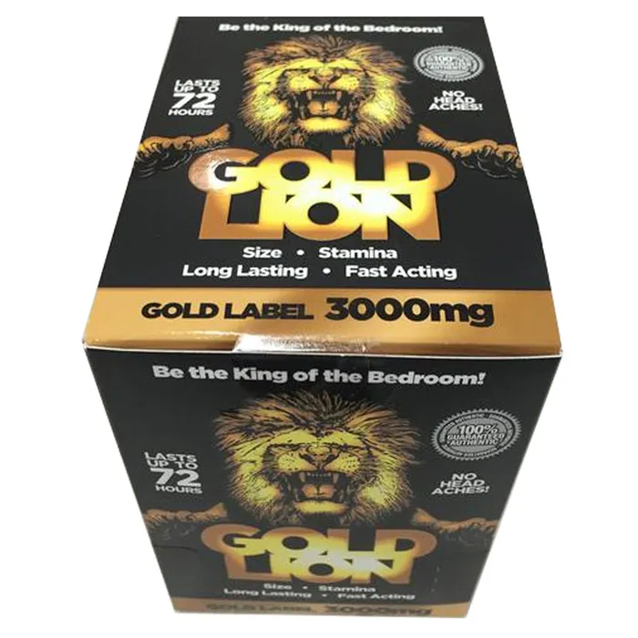 KBeech Inc Anal Gold Lion Male Enhancement Pill Case of 24