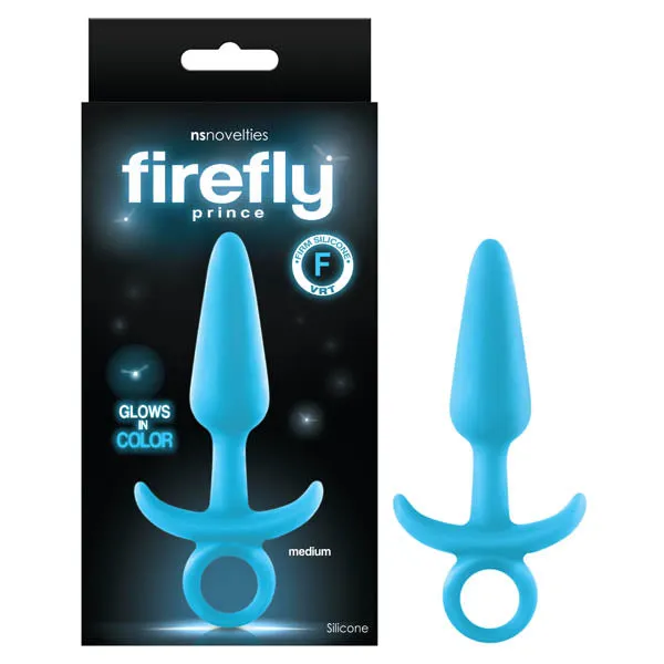 Male Sex Toys NS Novelties Firefly Prince GlowinDark 127 cm 5 Medium Butt Plug with Ring Pull