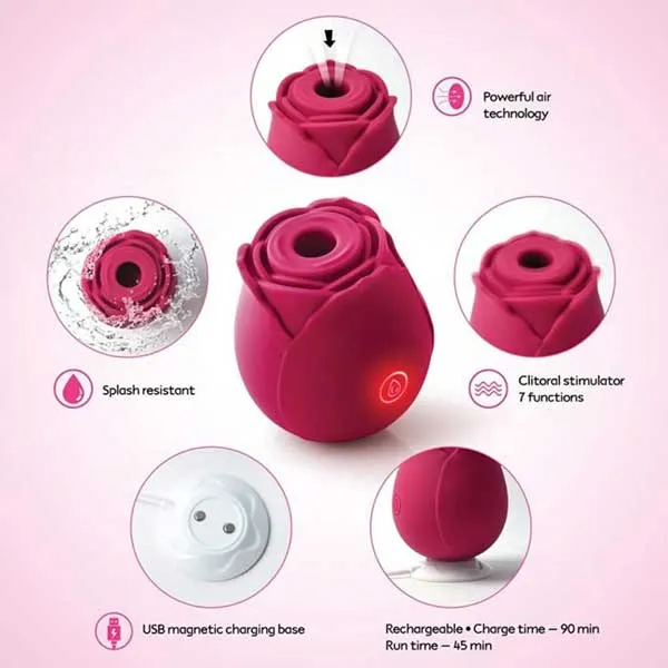 NS Novelties Vibrators The Rose BEST SELLER TikTok Famous Suction Toy