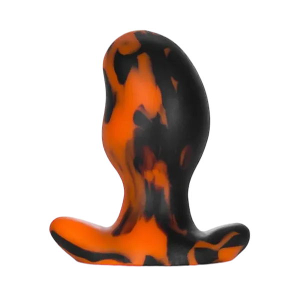 Oxballs Ergo Buttplug Black Orange Swirl Large Oxballs Anal