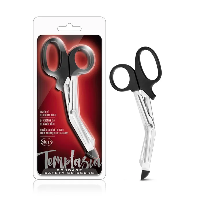 Vee International Inc Blush Anal Blush Temptasia Bondage Safety Scissors Black