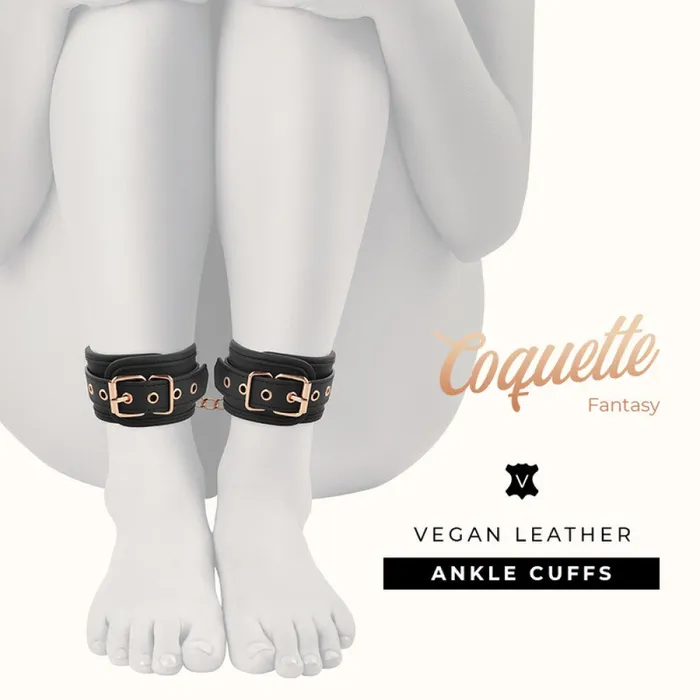 1Sexy Anal Coquette Black Adjustable Ankle Restraints