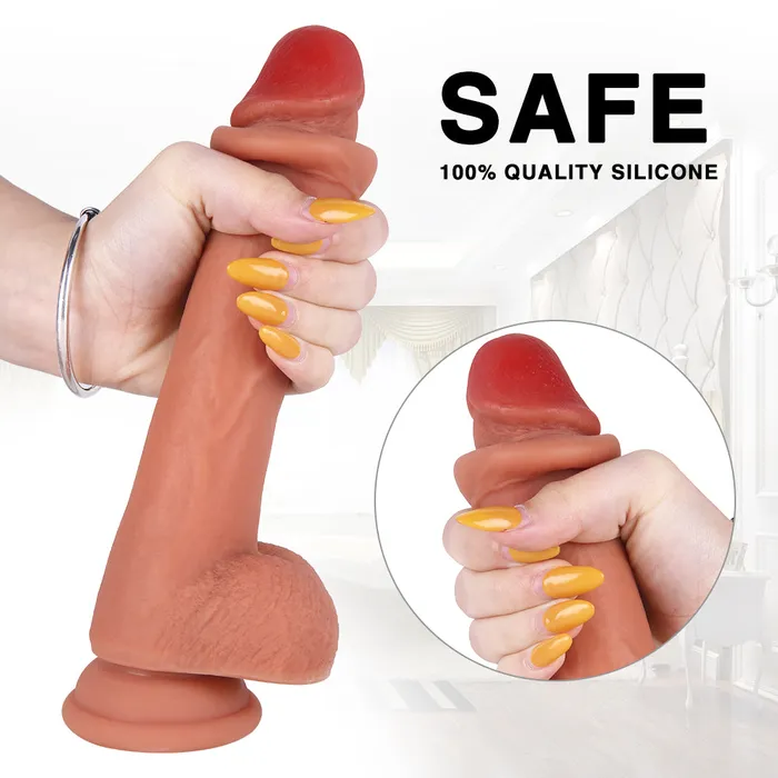 8 Inch Silicone Real Strap On Dildo Dildos