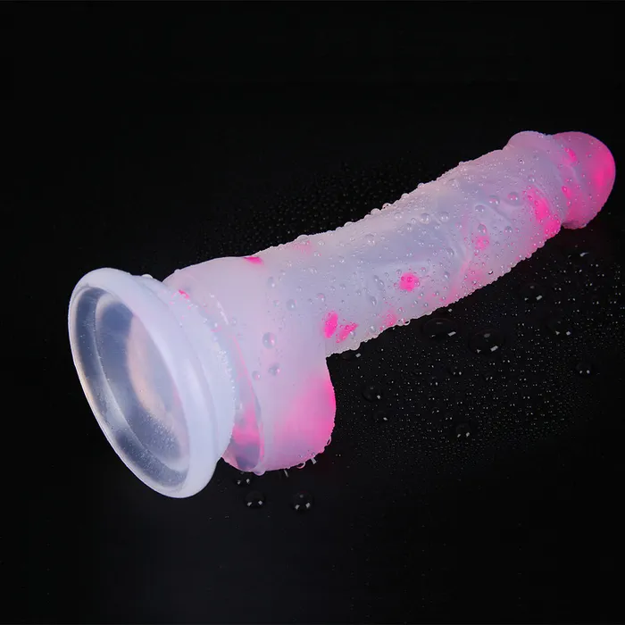 Anal 7 inch Silicone Jelly Confetti Dildos 