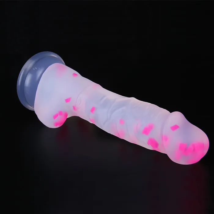 Anal 7 inch Silicone Jelly Confetti Dildos 