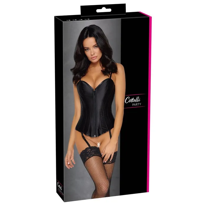 Anal Cottelli Collection Cottelli Party Black Satin Corset