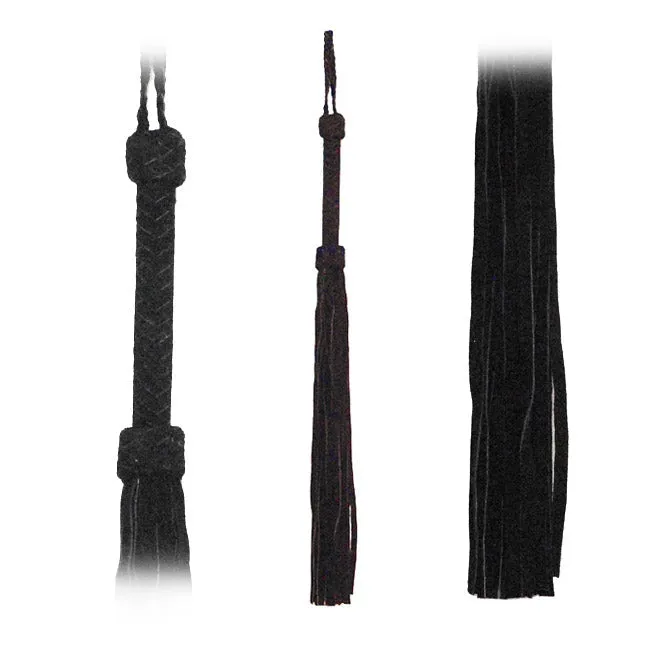 Anal Flogger Black Suede Tails 30in Fetissimo