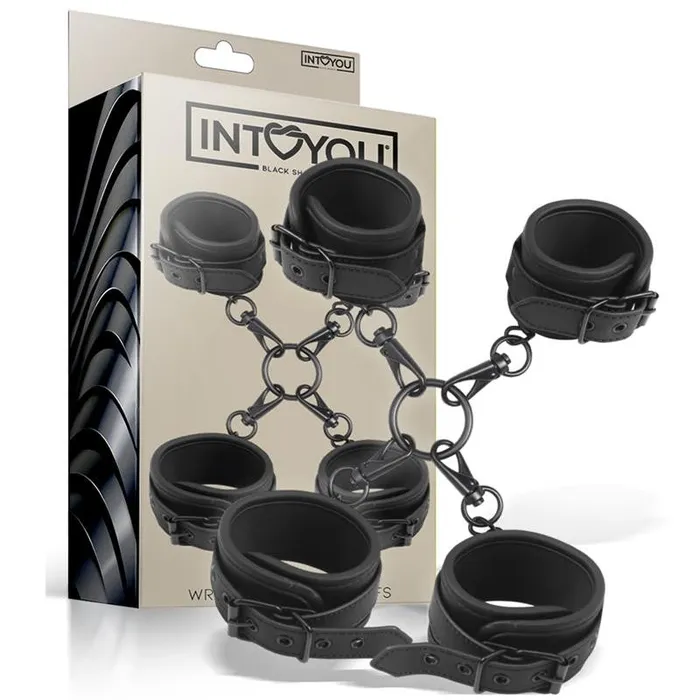 Anal Intoyou Fetish Black Shadow Vegan Hand Foot Restraints